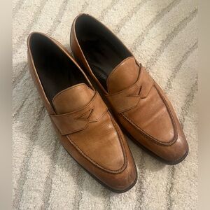 Johnston & Murphy Tan Leather Loafers